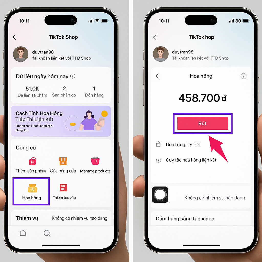 Bí Mật Nhanh 5 Phút Các Bước Nhận Hoa Hồng Trên TikTok Affiliate