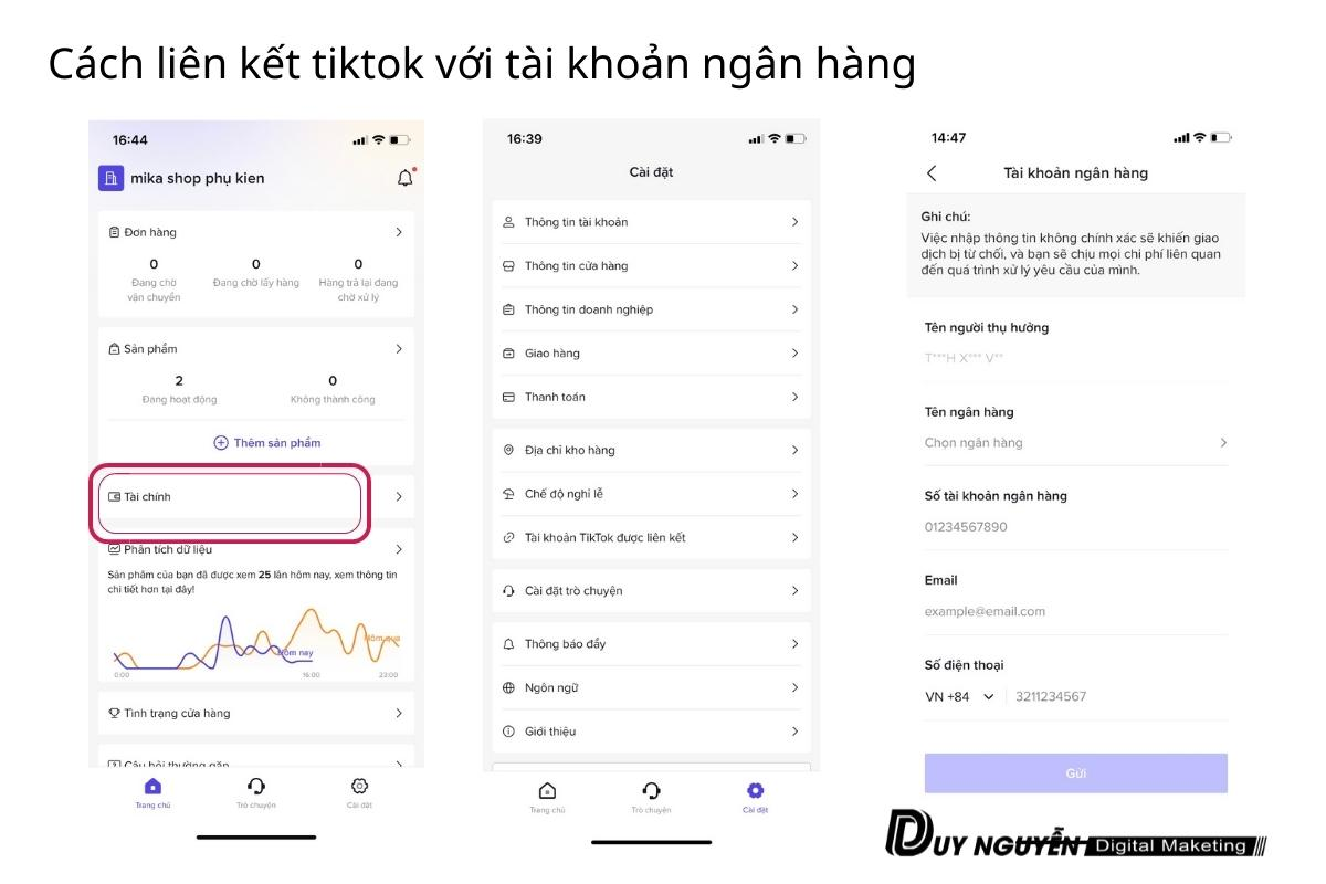 Cách liên kết TikTok Shop với tài khoản ngân hàng an toàn và nhanh chóng