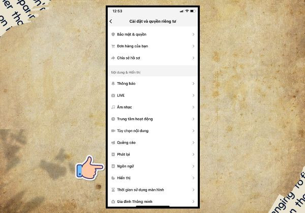 Thay đổi vùng TikTok