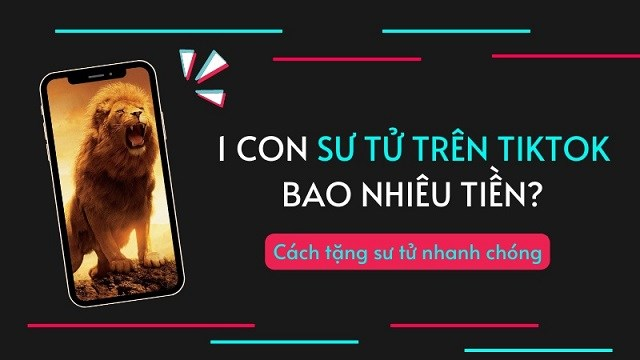 Bạn đã biết 1 con sư tử trên TikTok bao nhiêu tiền?